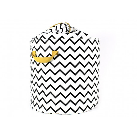 sac de rangement Baobab zigzag noir - large sac de rangement Baobab zigzag noir - large