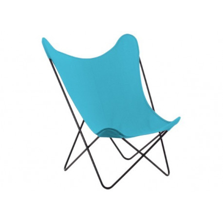 chaise design Papillon turquoise