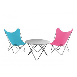 table design Papillon turquoise