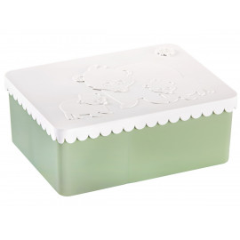 boîte à tartines Bear 'polar white/coast green'