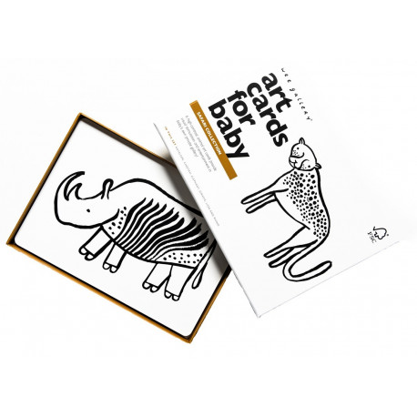 cartes imagier pour bébé Art Cards 'Safari'