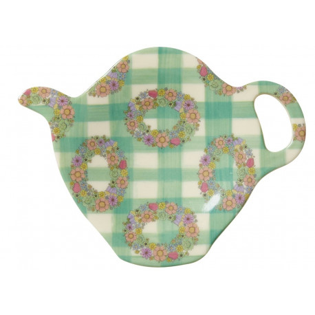 assiette pour sachet de thé en mélamine 'vichy print' assiette pour sachet de thé en mélamine 'vichy print'