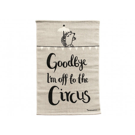 tapis en coton 'Goodbye I'm off to the circus' tapis en coton 'Goodbye I'm off to the circus'