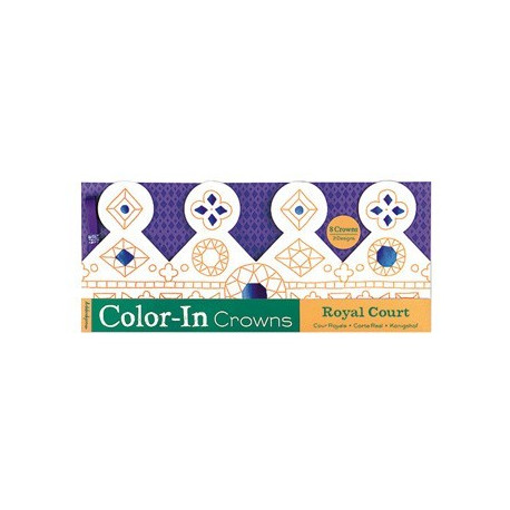 jolies couronnes à colorier Color-In Crowns (8pcs)