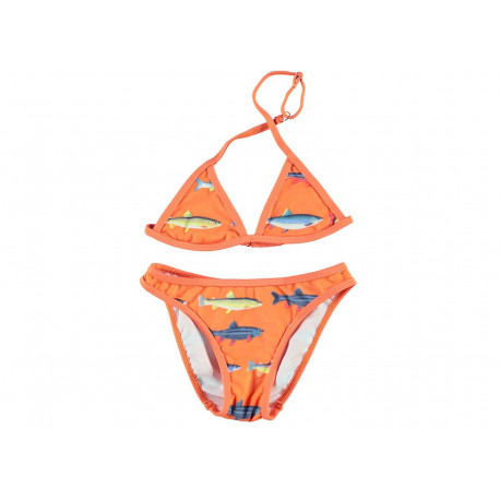 Oranje triangel bikini - Visjes