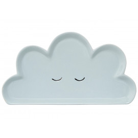 Slapend wolkjes bord - smilla blue
