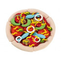 kleurrijke zachte pizza om zelf te beleggen*