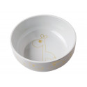 Grijze yummy bowl met gouden contourprint