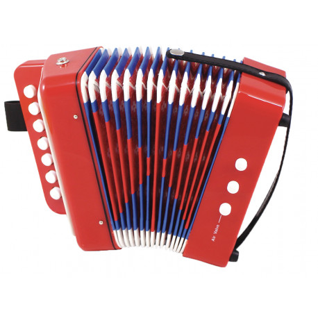 vrolijk rood accordeon