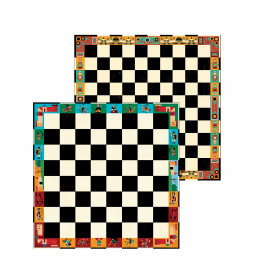 mooi 2-in-1 schaken en dammen gezelschapspel