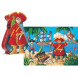 puzzle dans une boîte silhouette 'pirate' (36 p)