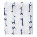 set van 2 (inbaker)doeken - giraf indigo blue (120x120)