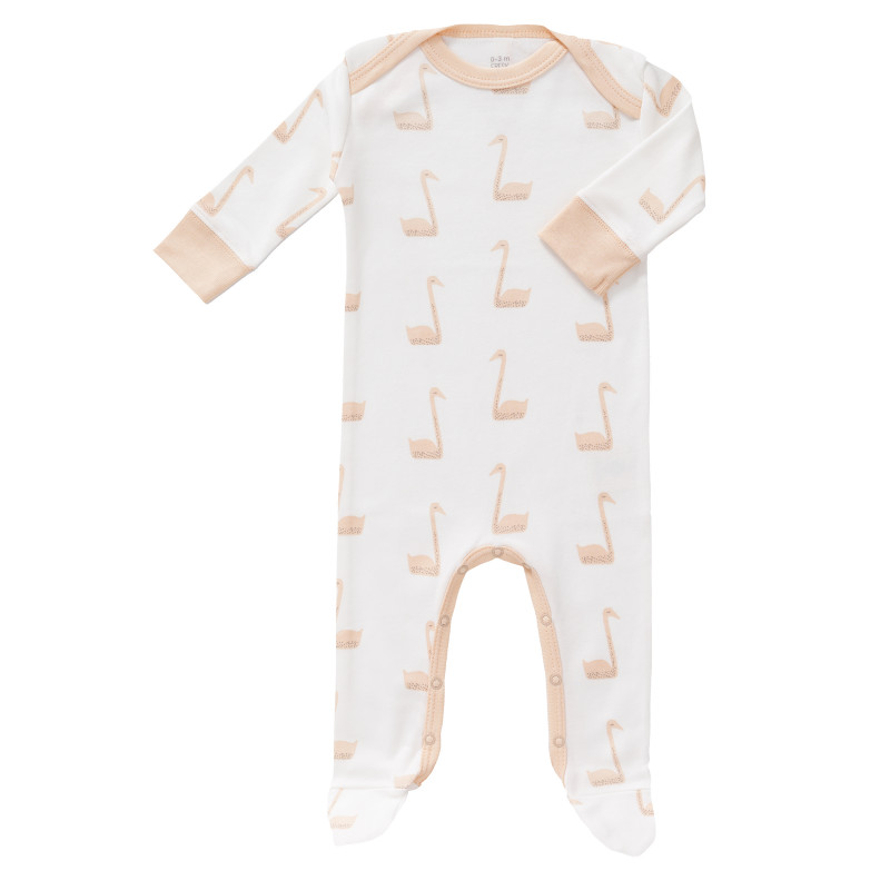 haalbaar Beweren dwaas Fresk - Baby pyjama met voetjes - Swan pale peach - De Kleine Zebra