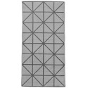 Grijs katoenen tapijt - Diagonal print*