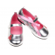 zilver metallic ballerina muiltjes 'Sophy'