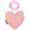 Klein hartvormig roze handtasje - Emma