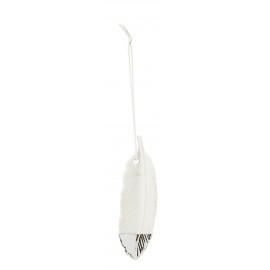 keramieken zilveren hanger Feather