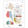 Fraaie Just a Touch stickerset - Birds on light