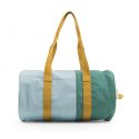 Grave duffle bag schoudertas - diagonal lichtblauw & retro mint