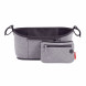 stroller organizer - grey melange