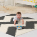 speeltegels Playspot Geo - zwart & crème