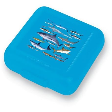 Stoere blauwe brooddoos - Haaien Stoere blauwe brooddoos - Haaien