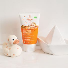 Kids 2 in 1 shampoo & body wash - Blije sinaasappel - 150 ml