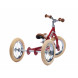 Trybike steel loopfiets 2in1 vintage red - driewieler