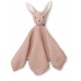 Milo knit knuffeldoekje Rabbit rose