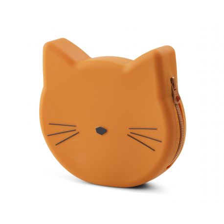 Maggie portemonnee Cat mustard Maggie portemonnee Cat mustard
