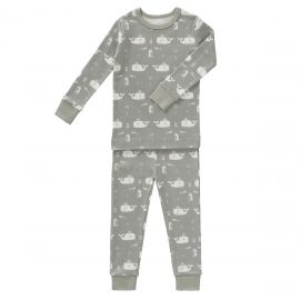 2-delige pyjama Whale dawn grey
