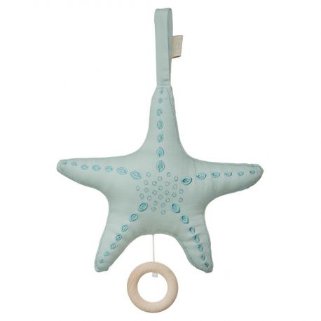 Muziekdoos starfish sea green Muziekdoos starfish sea green