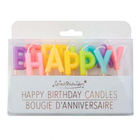 Set van 13 kaarsen Happy Birthday
