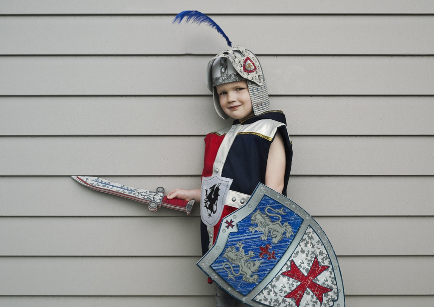 ridder accessoires helm zwaard schild carnaval jongens